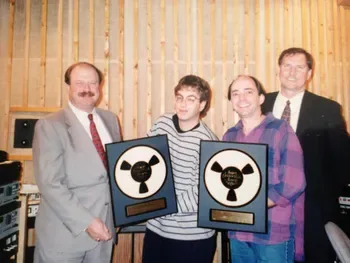 Buzz Amato — Receiving a Golden Reel Award for our work with Tag Team's Whoomp, There It Is